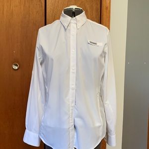 Long sleeve white Columbia PFG shirt